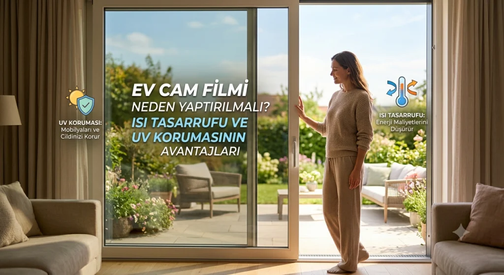 Ev Cam Filmi Neden Yaptırılmalı? Isı Tasarrufu ve UV Korumasının Avantajları